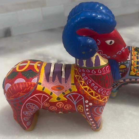 2 Clay Alebrijes excellent conditions only the red one has a small scratch